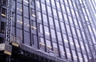 Dirksen building during facade retrofit